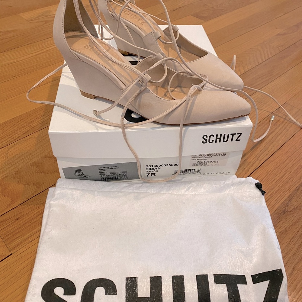 Schutz wedge heels